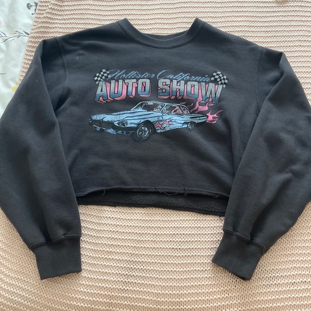 Hollister cropped sweatshirt